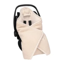 Bemini Biside Voetenzak - 0-12 Mnd - Pady Teddy + Jersey - Ficelle