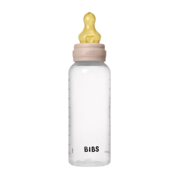 Bibs Fles - Medium Flow - 270 ml - Latex - Baby Blue