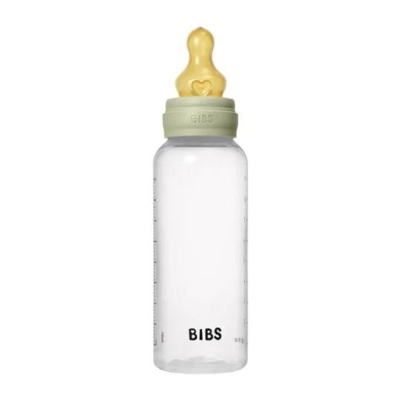 Bibs Fles - Medium Flow - 270 ml - Latex - Baby Blue