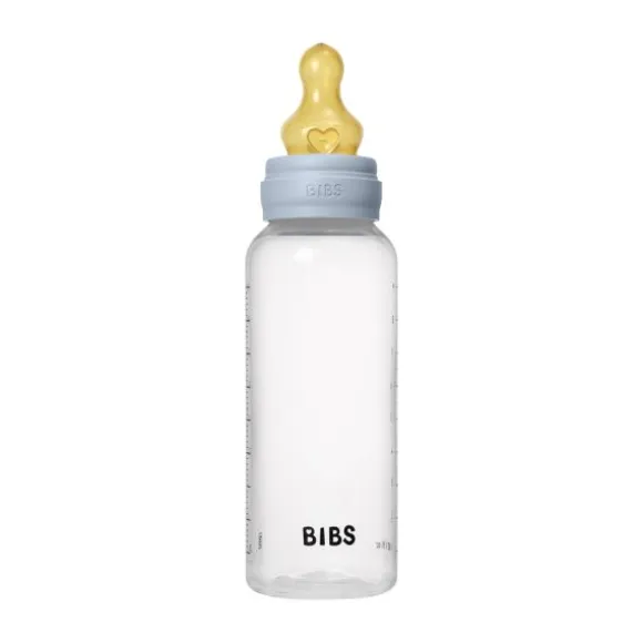 Bibs Fles - Medium Flow - 270 ml - Latex - Baby Blue