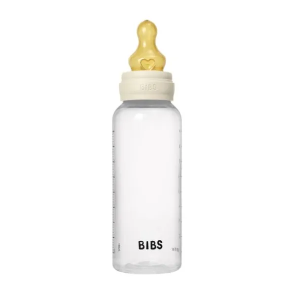 Bibs Fles - Medium Flow - 270 ml - Latex - Baby Blue