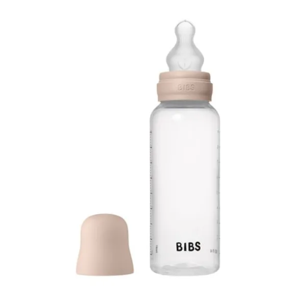 Bibs Fles - Medium Flow - 270 ml - Silicone - Baby Blue