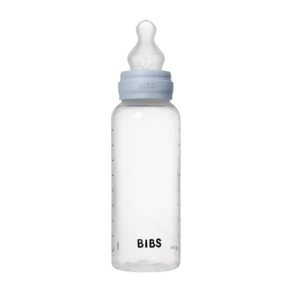 Bibs Fles - Medium Flow - 270 ml - Silicone - Baby Blue
