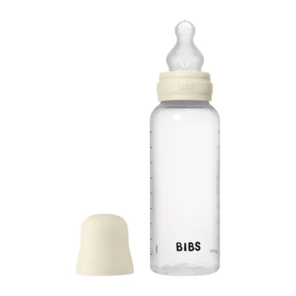 Bibs Fles - Medium Flow - 270 ml - Silicone - Baby Blue