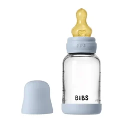 BIBS Fles - Slow Flow - 120 ml - Glas/Latex - Ivory
