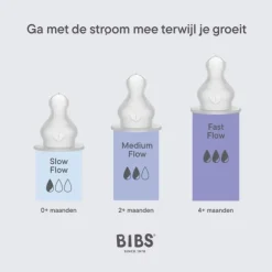 BIBS Flesspeen Rond - Slow Flow - 2 Pack - Silicone