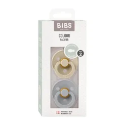 BiBs Fopspeen Symmetrisch - 6-18 Mnd - 2 Stuks - Vanilla / Cloud
