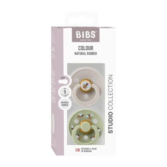 BIBS Studio Colour Fopspenen - 2 Stuks - Size 3 - Bumblee Breeze