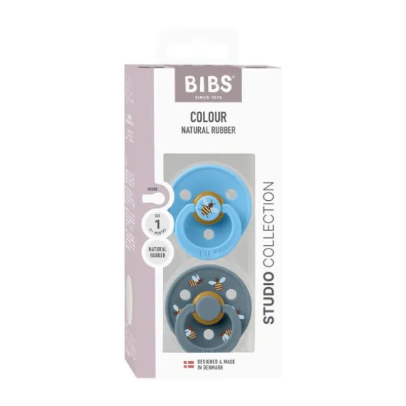 BIBS Studio Colour Fopspenen - 2 Stuks - Size 3 - Bumblee Breeze