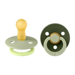 BiBs Studio Fusion Fopspeen - Rond - 2 Stuks - 0-6 Mnd - Blush/Woodchuck