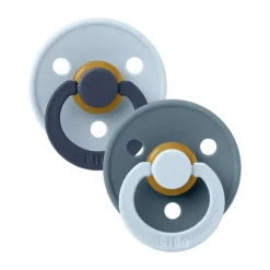 BiBs Studio Fusion Fopspeen - Rond - 2 Stuks - 0-6 Mnd - Blush/Woodchuck