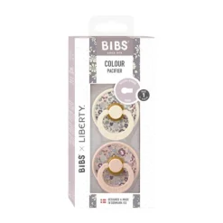 BiBs X Liberty Eloise Fopspeen - 0-6 Mnd - 2 Stuks - Blush Mix