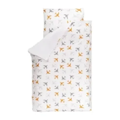 Bink Bedding Planes Dekbedovertrek Choco 120 x 150 cm