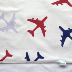 Bink Bedding Planes Wieglaken Blauw 75 x 100 cm