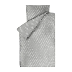 Bink Bedding Stars Dekbedovertrek Grijs 120 x 150 cm