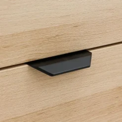 Bopita - Fay Commode - 3 Laden - Naturel/Mat Zwart