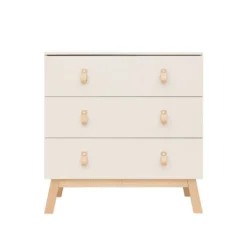 Bopita Babykamer Lines - Dune / Naturel - 2-delig - Bed 70 x 140 cm + Commode