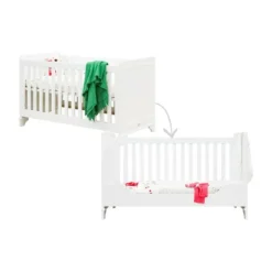 Bopita Charlotte Babykamer Wit | Bed 70 x 140 cm + Commode