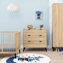 Bopita Fay Bed 60×120 - Naturel/Mat Zwart