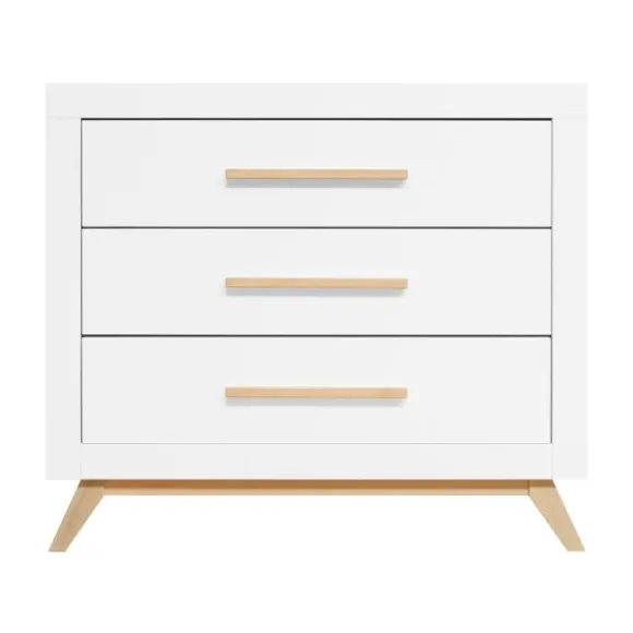 Bopita Fenna Babykamer Wit / Naturel | Bed 60 x 120 cm + Commode + Kast 2-Deurs