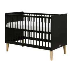 Bopita Lena Ledikant - 60 x 120 cm - Zwart / Naturel