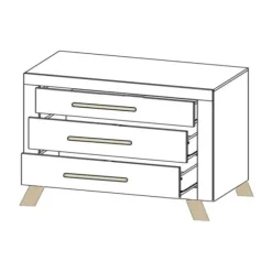 Bopita Lisa Babybed Wit / Naturel 60 x 120 cm