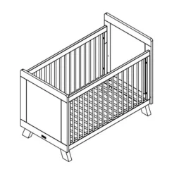 Bopita Lisa Babybed Wit / Naturel 60 x 120 cm