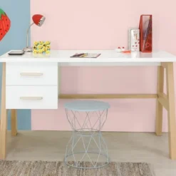 Bopita Lisa Bureau Wit / Naturel