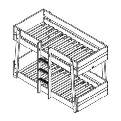 Bopita Lisa Stapelbed Wit / Naturel