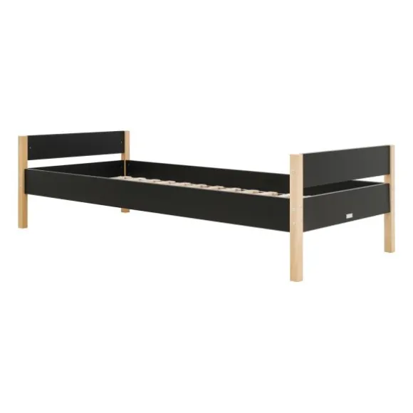 Bopita Lucas Bed - 90 x 200 cm - Zwart / Naturel