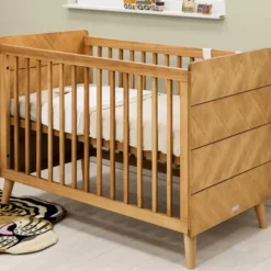 Bopita Manou Babykamer Vintage | Bed 60 x 120 cm + Commode + Kast 2 Deur