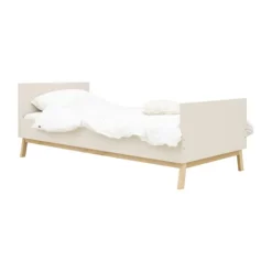 Bopita Saba Tienerkamer - Dune / Naturel - Bed 90x200 cm + Nachtkastje