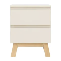 Bopita Saba Tienerkamer - Dune / Naturel - Bed 90x200 cm + Nachtkastje