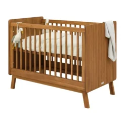 Bopita Senna Babybed - Rose / Wood - 60 x 120 cm