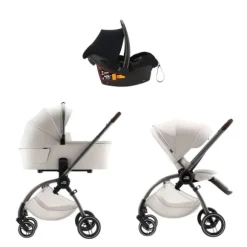 Britax Römer RIO Diamond LUX 3-in-1 Kinderwagen - Urban Olive | Kidsriver Autostoel - Curve - Black