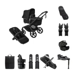 Bugaboo Fox 5 Renew Kinderwagen 4-in-1 - Newborn Bundel - Black / Deep Indigo