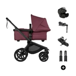 Bugaboo Fox 5 Renew Kinderwagen 4-in-1 - Black / Deep Indigo | Bugaboo Otter by Nuna Autostoel