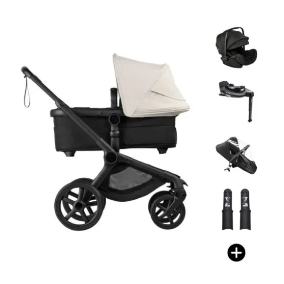 Bugaboo Fox 5 Renew Kinderwagen 4-in-1 - Black / Deep Indigo | Bugaboo Otter by Nuna Autostoel