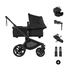 Bugaboo Fox 5 Renew Kinderwagen 4-in-1 - Black / Deep Indigo | Bugaboo Otter by Nuna Autostoel