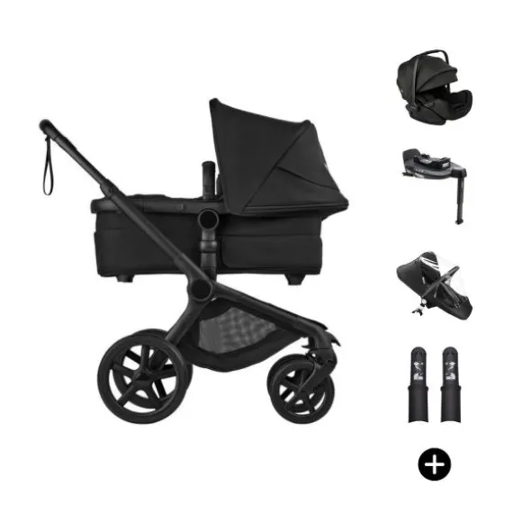 Bugaboo Fox 5 Renew Kinderwagen 4-in-1 - Black / Deep Indigo | Bugaboo Otter by Nuna Autostoel