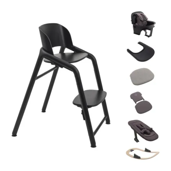 Bugaboo Giraffe Kinderstoel Ultimate Bundel – Wood/Grey