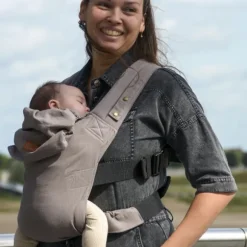 ByKay Click Carrier Classic Pro Draagzak - Linnen - Taupe