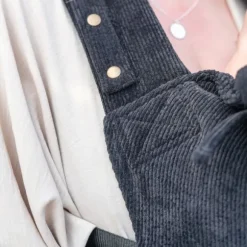 ByKay Click Carrier Classic Pro Draagzak - Ribbed Velvet - Smokey Black