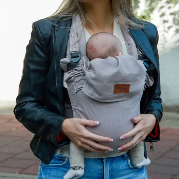 ByKay Click Carrier Deluxe Pro Draagzak - Linnen - Taupe