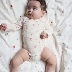 Cam Cam Copenhagen Overslagromper Lange Mouw - Milla - Maat 50 - Bows