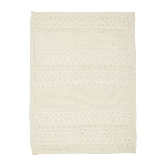 Cam Cam Copenhagen Pointelle Gebreide Baby Deken - Off White