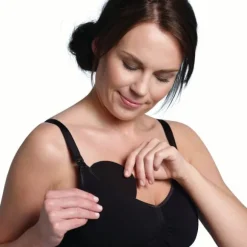 Carriwell Wasbare Zoogcompressen Katoen Zwart 6 Stuks