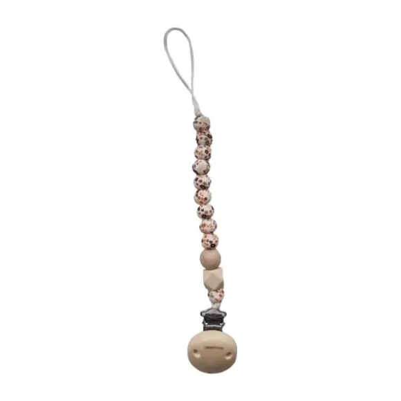 Chewies & More Mon Fleur Speenclip - Siliconen - Brown Flower