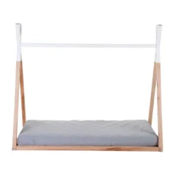 Childhome Bedframe Naturel / Wit 70 x 140 cm