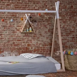 Childhome Bedframe Naturel / Wit 70 x 140 cm